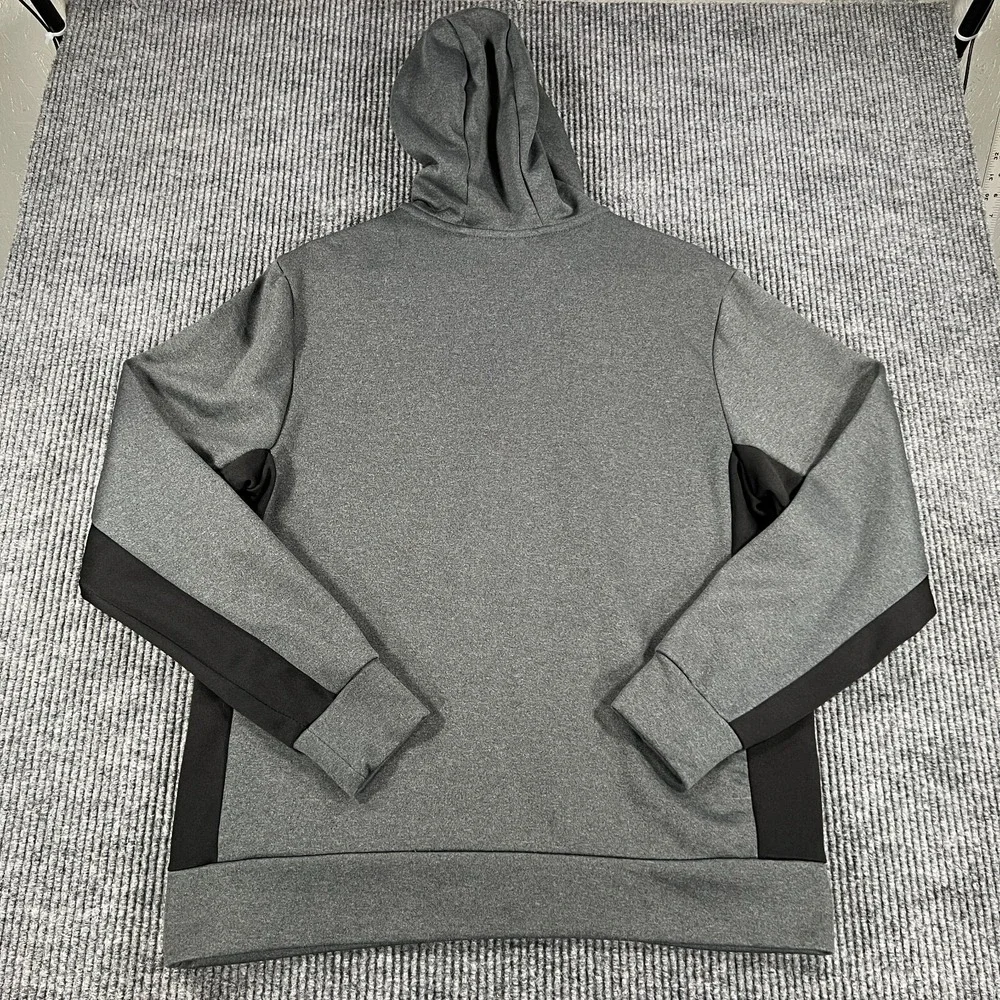 Spyder‎ Hoodie Sweatshirt Mens Medium Gray Long Sleeve 1/4 Zip Pullover Active